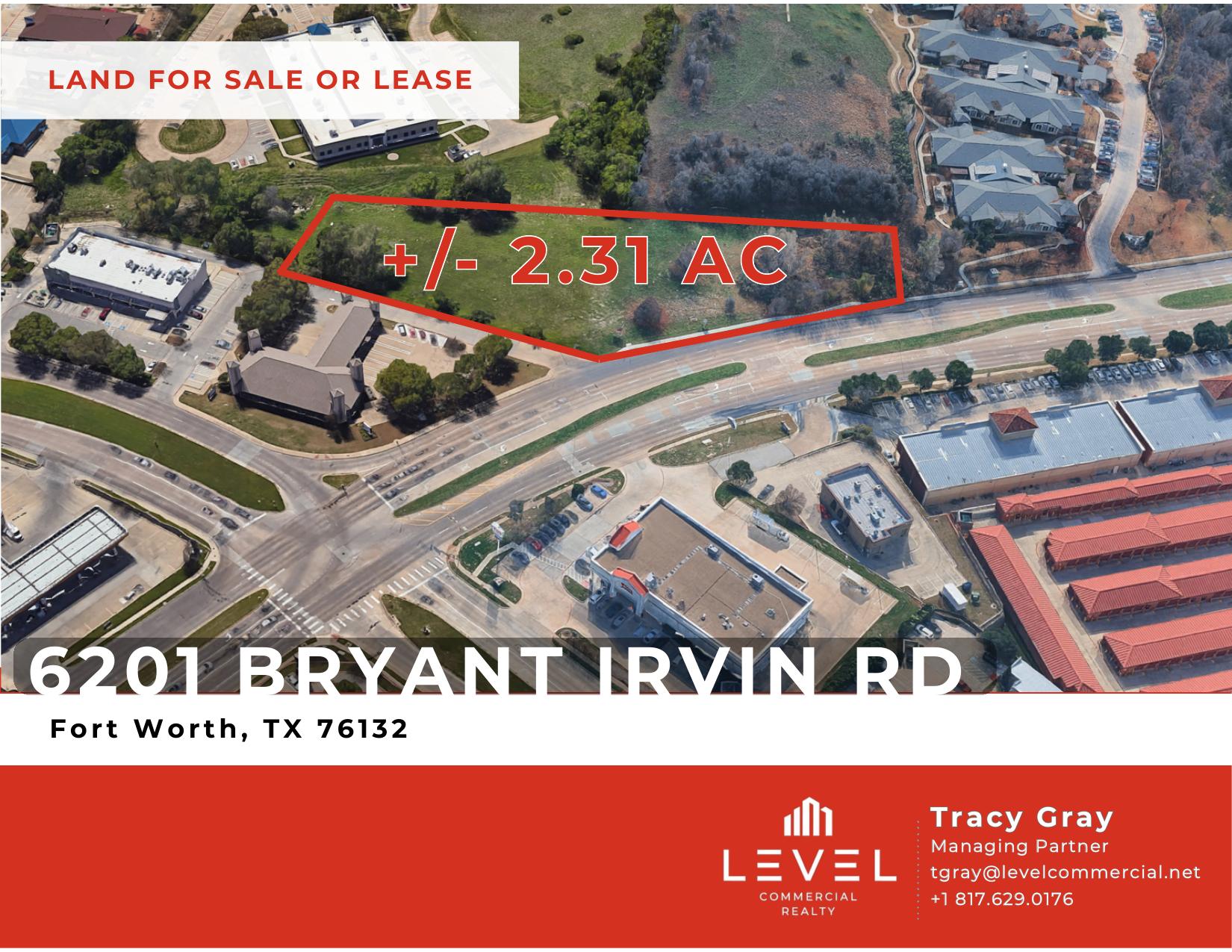 6201 Bryant Irvin Rd — 2.31 AC land site